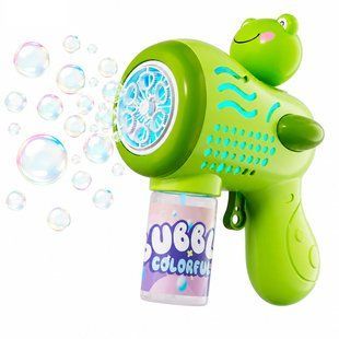 Пістолет для мильних бульбашок Bubble Gun Жабка