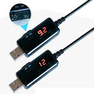 USB кабель для роутера від Повербанку з 5V на 9V чи 12V