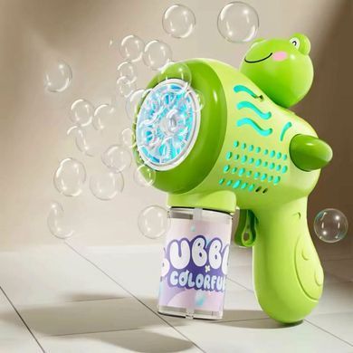 Пістолет для мильних бульбашок Bubble Gun Жабка
