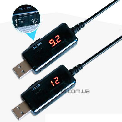 USB кабель для роутера від Повербанку з 5V на 9V чи 12V