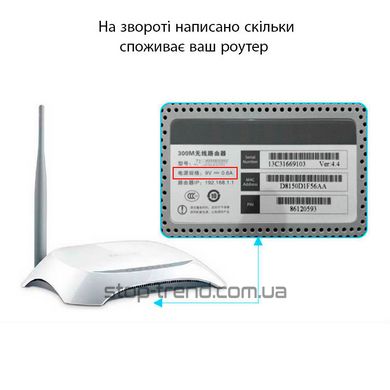 USB кабель для роутера від Повербанку з 5V на 9V чи 12V