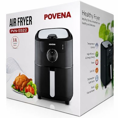 Аэрофритюрница-мультипечь POVENA AIR FRYER PVN-5522