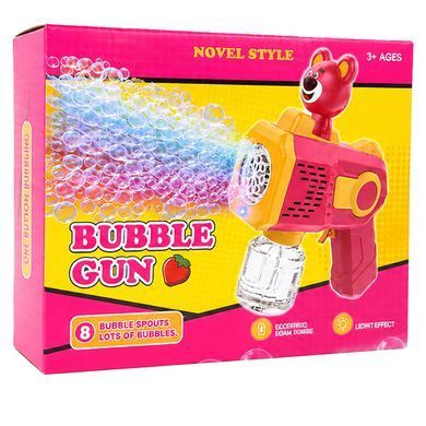 Пістолет для мильних бульбашок Bubble Gun з ведмедиком