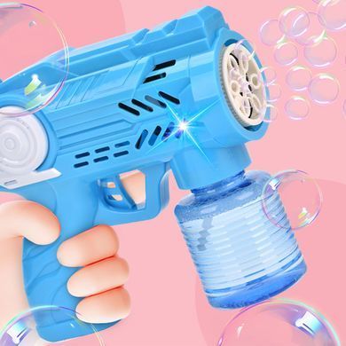 Пистолет для мыльных пузырей Bubble Gun с раствором Красный