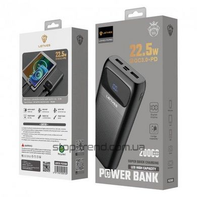 Power Bank LENYES PX298D 20000 mAh портативное зарядное устройство