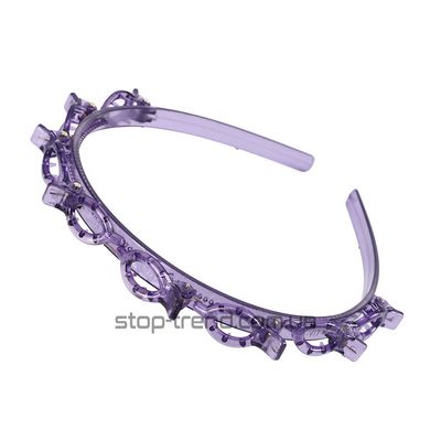 Обруч с заколками для фиксации волос Wisp Air Weave Фиолетовый