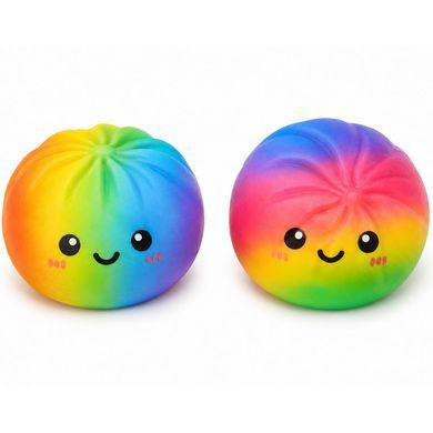 Сквіш-пельмень Baozi Squishy Toy антистрес 20 см Райдужний