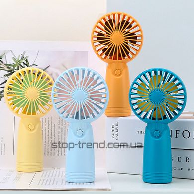 Аккумуляторный мини-вентилятор USB Electric Fan Голубой