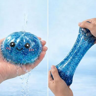 Сквиш-пельмень антистресс с глиттером Squishy Dumpling 15 см