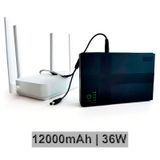 UPS для роутера, джерело безперебійного живлення 12000mAh 36W