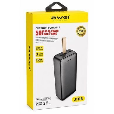 Power Bank Awei J111В 50000 mAh повербанк 22.5W