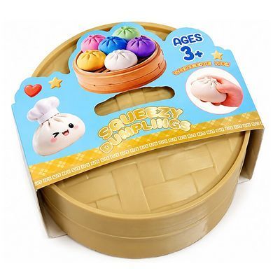 Сквиш-пельмень в пароварке Rainbow Mystery  Blind Box Радужный