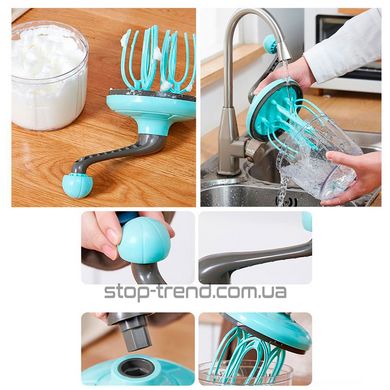 Ручной миксер механический Hand mixer Зелёный