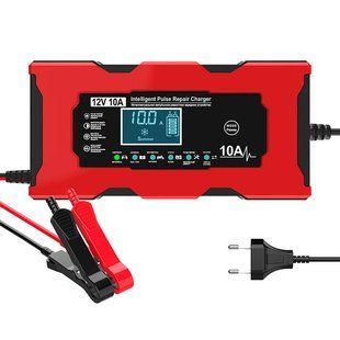 Зарядное устройство для аккумулятора 12V 10A с дисплеем