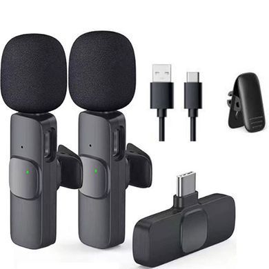 Мікрофон петличний K11 бездротовий 2шт Type-C