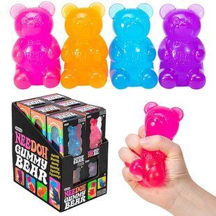 Сквіш-антистрес Gummy Bear Желейний ведмедик 9 см