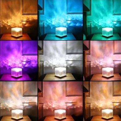 Ночник Куб с RGB подсветкой 16 цветов и пультом