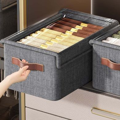 Органайзер для зберігання речей із прозорою кришкою 47&times;28&times;20 см